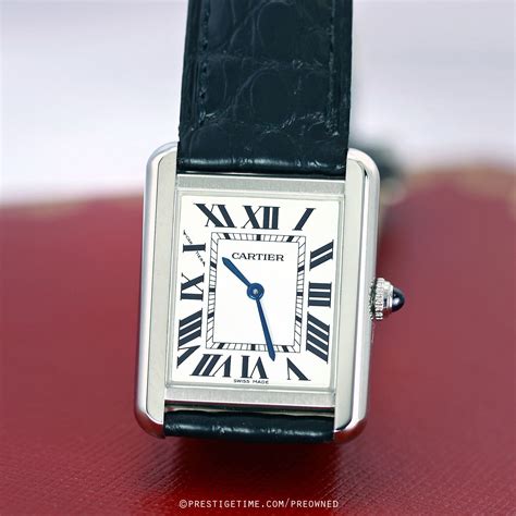 cartier women tank|pre owned cartier tank solo.